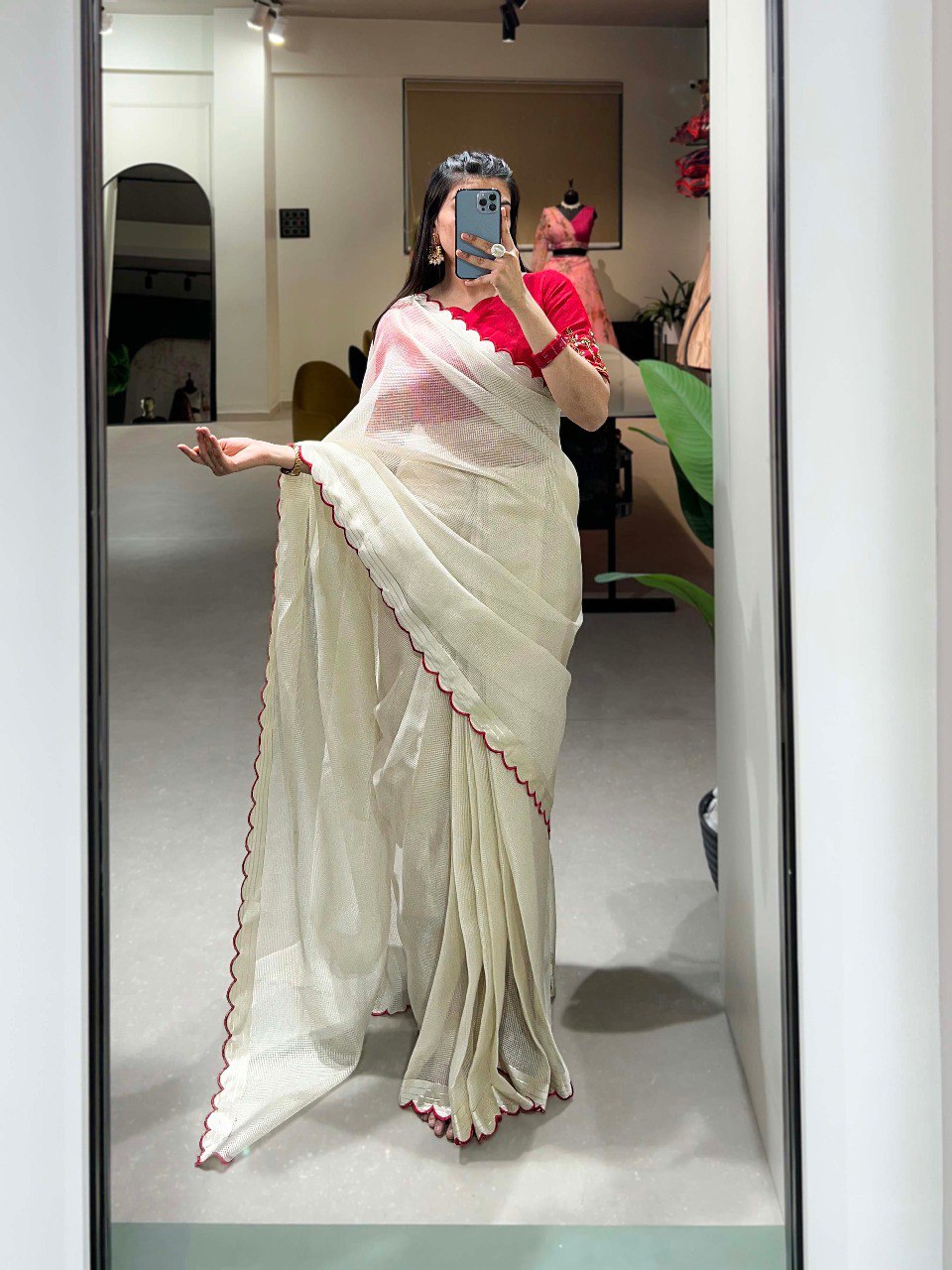 This manipuri Tussar saree